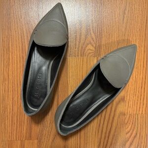 M. Gemi Women's Grey Leather Loafers